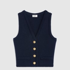 셀린느 크롭 질레 울