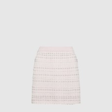 톰브라운 시어서커 니트 미니 스커트