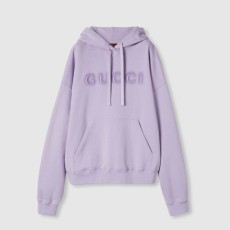 구찌 로고 코튼 후드 스웨트셔츠 