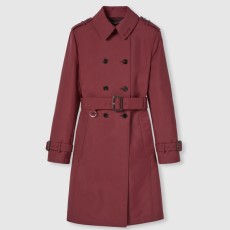 구찌 더블 개버딘 트렌치 코트