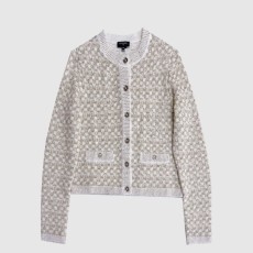 샤넬 로고 쇼트 코트