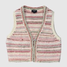 샤넬 프린트 니트 톱