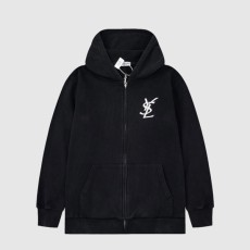 생로랑 로고 쇼트 코트