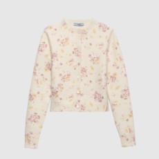 프라다 플로럴 프린트 울 가디건