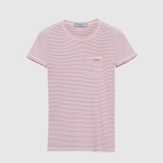 프라다 스트라이프 크루넥 스웨터