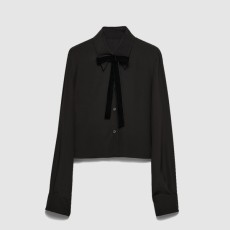 프라다 크레이프 드 신 셔츠