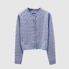 프라다 프린트 니트 톱