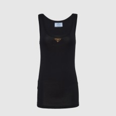 프라다 립 니트 저지 탱크 탑