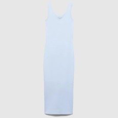 프라다 골지 니트 코튼 드레스