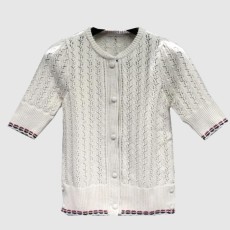 톰브라운 프린트 니트 톱